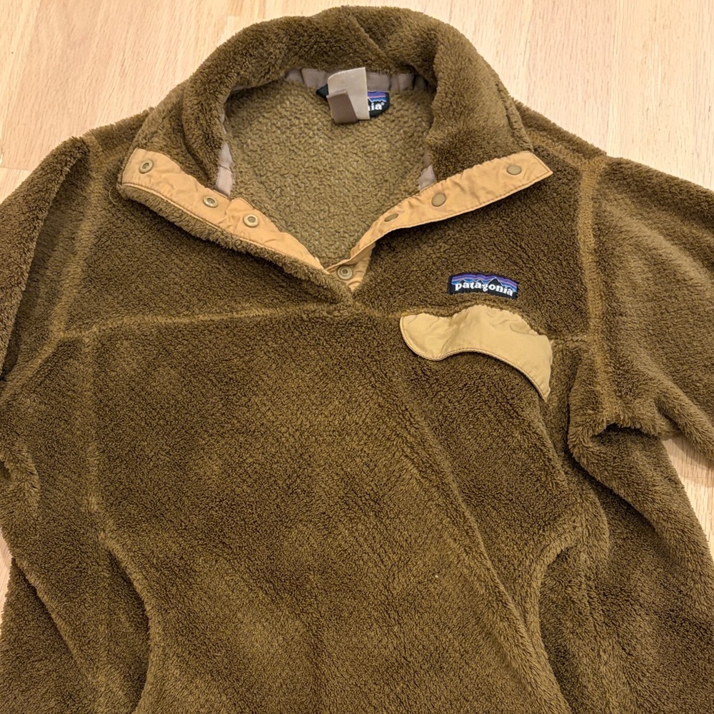 Patagonia Retool Half Snap Brown Fleece Pullover XS